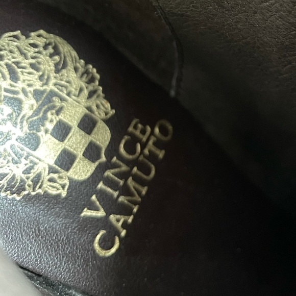 Brown Leather Chunky High Heel Bootie - Picture 5 of 6